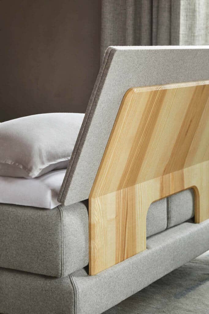 Bico Boxspringbett Susten Holzdetail Kopfteil