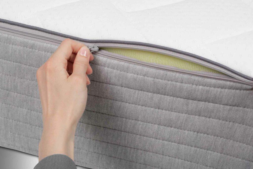 Basics by Bico Matratze Modell 04 h1051 Reissverschluss öffnen mit Hand