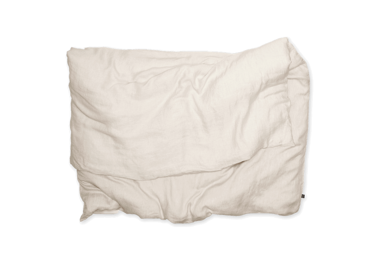 ZigZag Duvetbezug Leinen Stonewash Nature