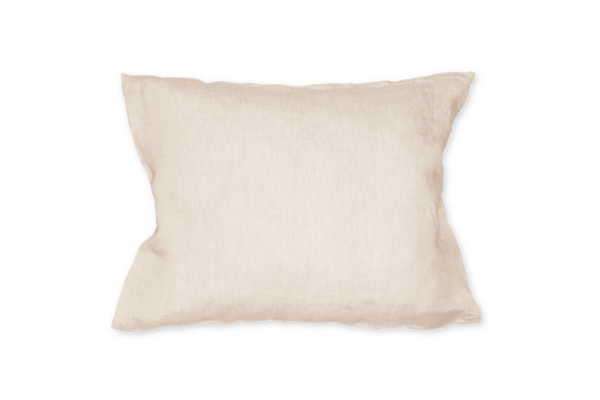 ZigZag Kissenbezug Leinen Stonewash Nature