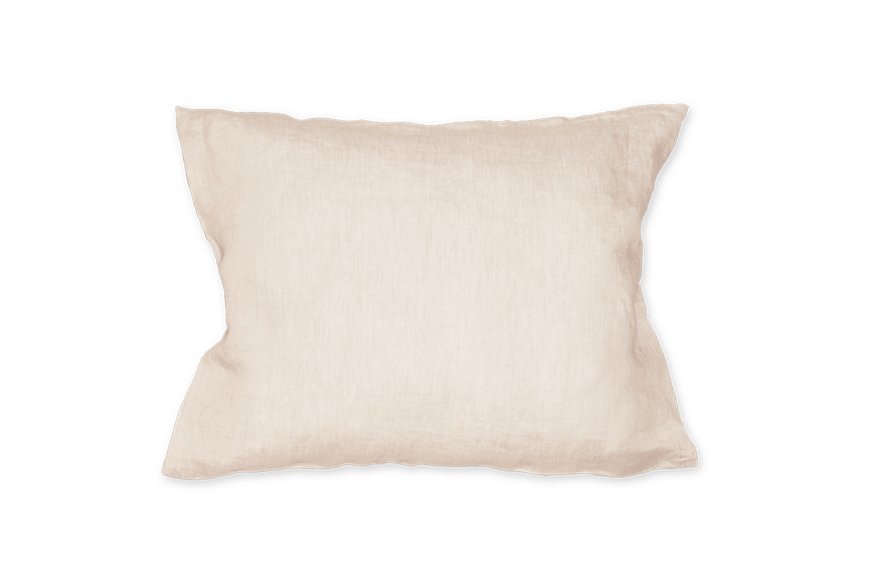 ZigZag Kissenbezug Leinen Stonewash Nature