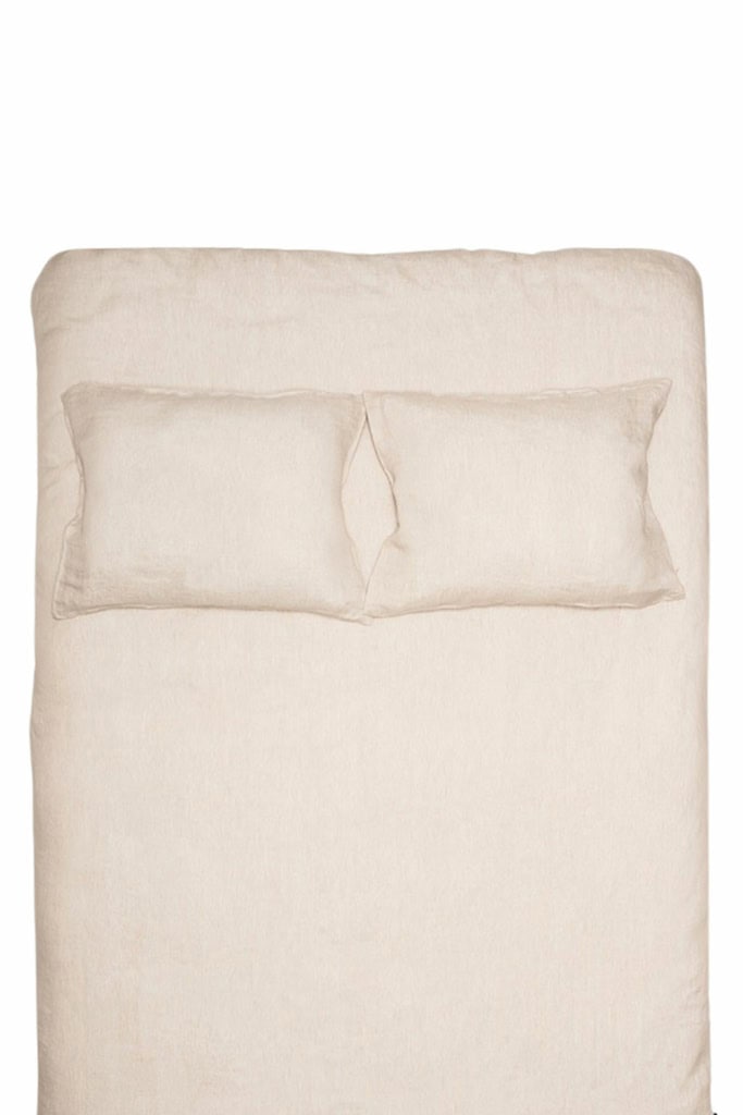 ZigZag Bezug Leinen Stonewash